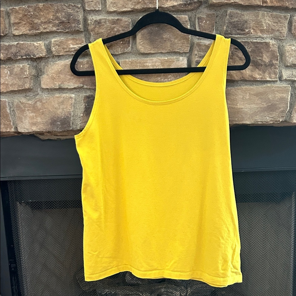 Yellow Sleeveless Women's Top. Size 1X